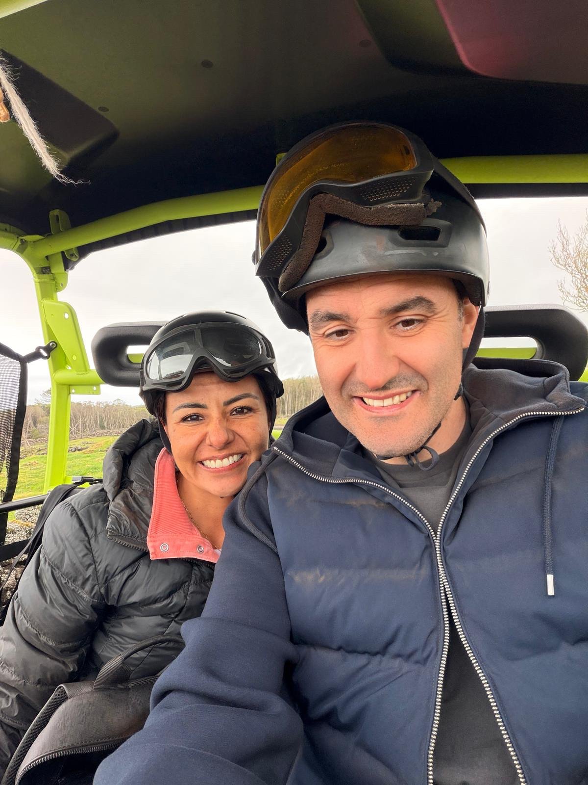 Dan and Marysol in Car