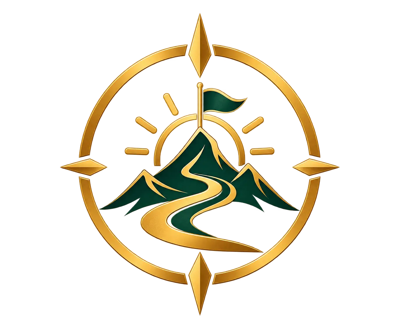 Golden Compass Mountain Emblem